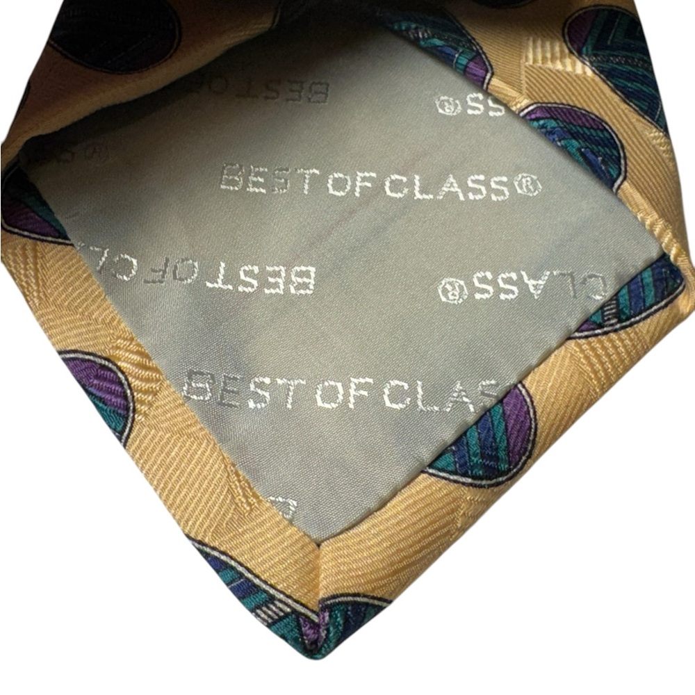 Nice High End Yellow Robert Talbott Best of Class Silk Neck Tie Italy MINTY - Picture 2 of 11